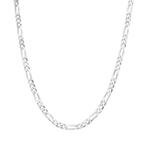 Lant barbati argint rodiat model FIGARO 3,5 mm x 55 cm DiAmanti FigaroC100-55cm-SL (Argint 925‰ 9,2 g.)
